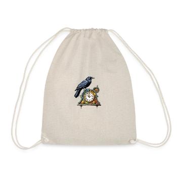L'horloge et le corbeau - Sac de sport léger - nature - Devant