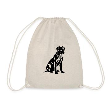 Chien Boxer - Sac de sport léger - nature - Devant