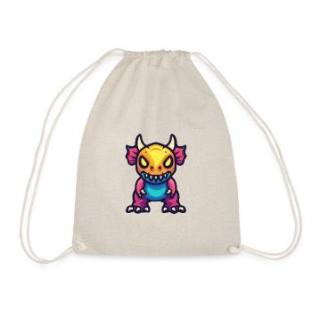 Dinosaur triceratops Halloween Comic - Drawstring Bag - nature - Front
