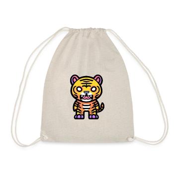 Tiger Halloween Comic - Drawstring Bag - nature - Front