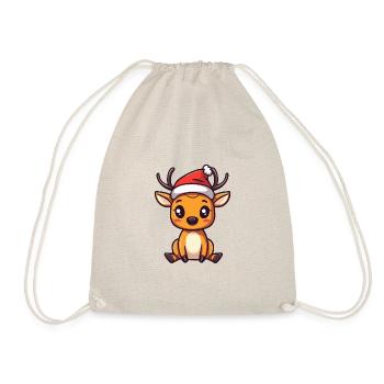 Deer Christmas Christmas - Drawstring Bag - nature - Front