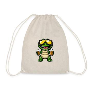 Alligator Ski Bier - Turnbeutel - Natur - Vorne
