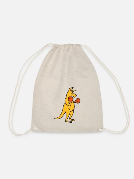 boxing kangaroo - Turnbeutel - Natur