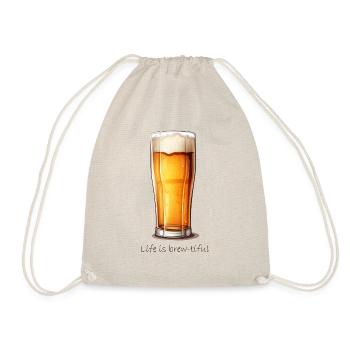 life is brew-tiful - Turnbeutel - Natur - Vorne