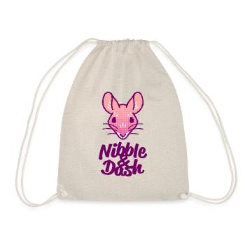 Nibble & Dash - Turnbeutel - Natur - Vorne
