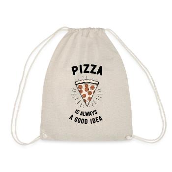 Pizza is Always a Good Idea - Drawstring Bag - nature - Front
