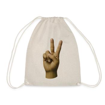 PEACE HAND #1 - peace & love - Sac de sport léger - nature - Devant
