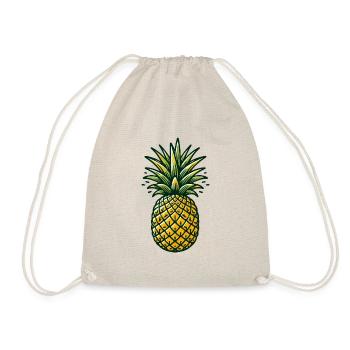PINEAPPLE TROPICAL FRUIT FRUIT COCKTAIL PINA COLADA - Drawstring Bag - nature - Front
