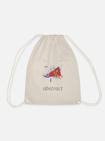 abstract Tee - Turnbeutel - Natur