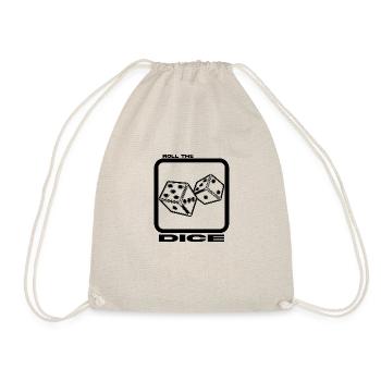 Roll The Dice - White Shirt - Turnbeutel - Natur - Vorne