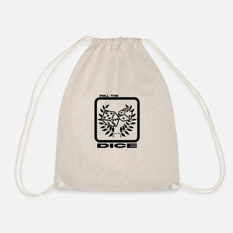 Roll The Dice #2 - White Shirt - Turnbeutel - Natur