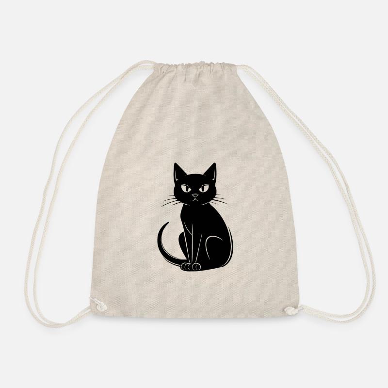 Katze Katzen Kätzchen Katzendame - Turnbeutel - Natur