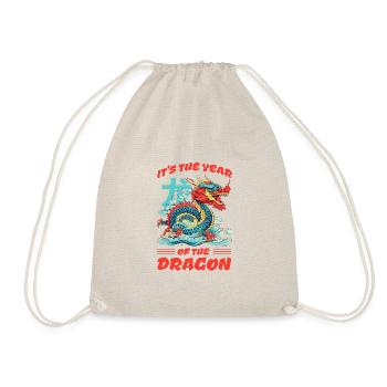 Chinesisches Neujahr Drache Vietnam I Geschenk - Turnbeutel - Natur - Vorne