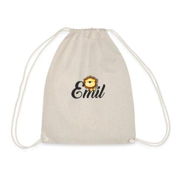 Emil Name Baby Child Children Gift - Drawstring Bag - nature - Front
