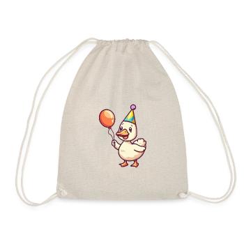 Gans Geburtstag Baby - Turnbeutel - Natur - Vorne