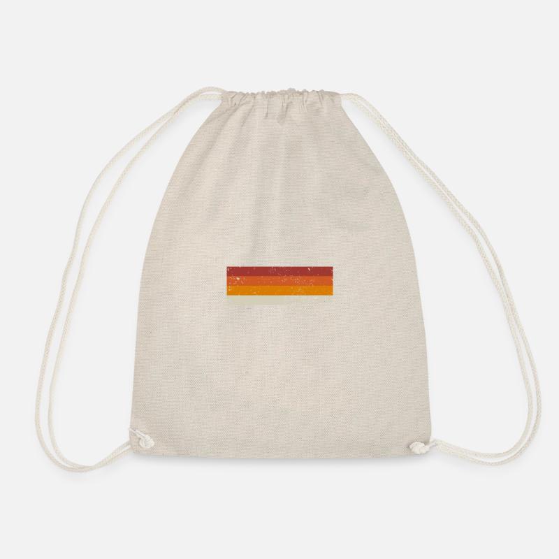 Your name - cool vintage retro design - Drawstring Bag - nature