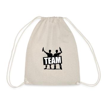 Team Party Drinkers Celebrating Birthday - Drawstring Bag - nature - Front
