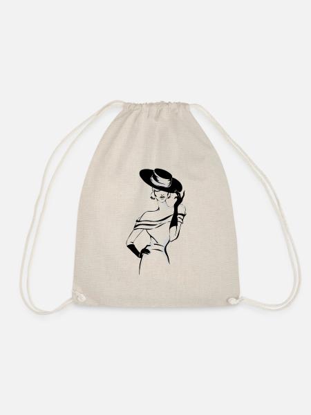 Lady-Logo - Turnbeutel - Natur