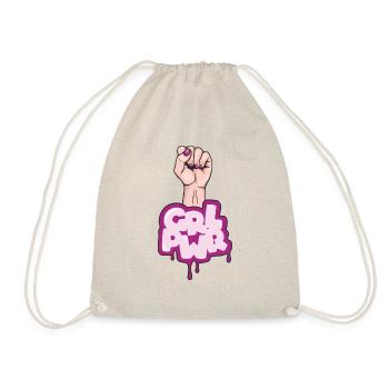 girl power women - Turnbeutel - Natur - Vorne