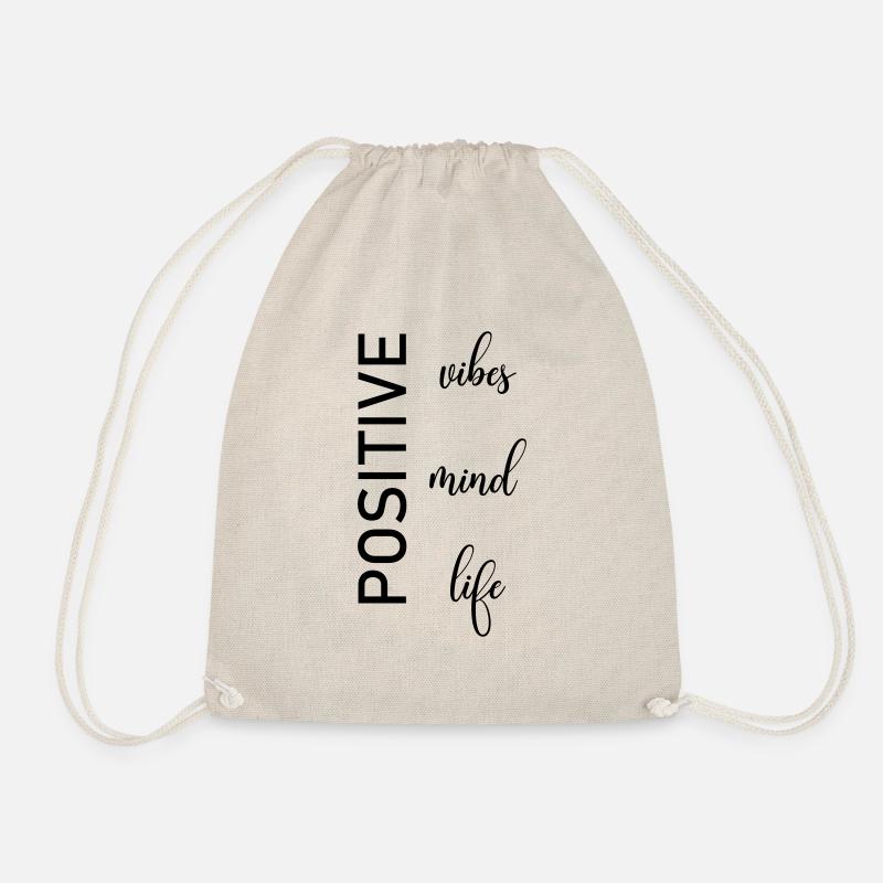 Positive thoughts - Drawstring Bag - nature