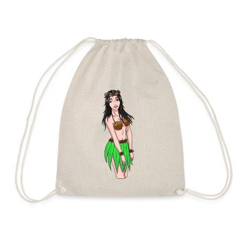 Hawaiian Mädchen Fantasy Erotic Urlaub Strand sex - Turnbeutel - Natur - Vorne