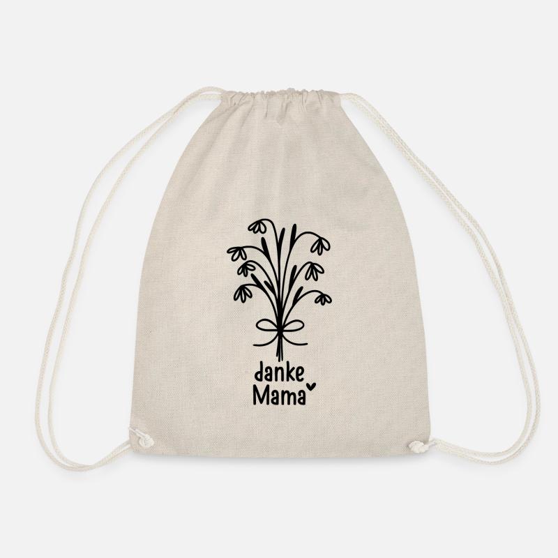 Mama Herz Die Beste Oma Geschenk für Muttertag - Turnbeutel - Natur