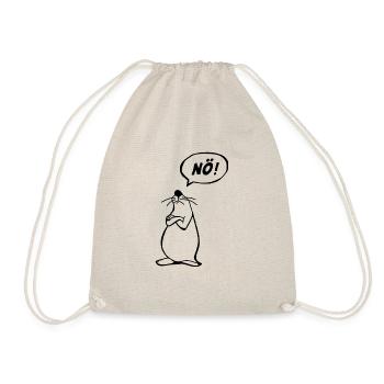 Nö Maus schwarz NÖ - Turnbeutel - Natur - Vorne