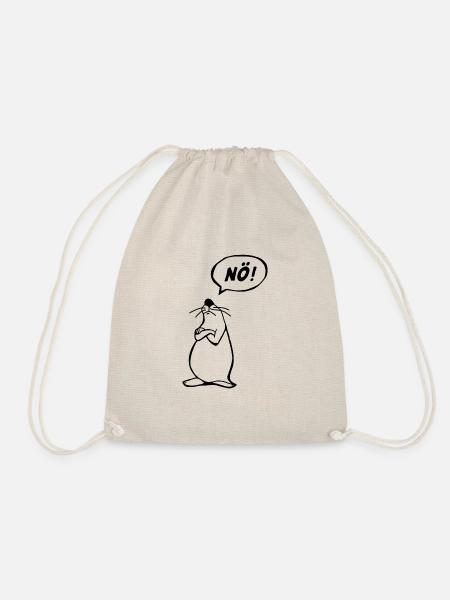 Nö Maus schwarz NÖ - Turnbeutel - Natur