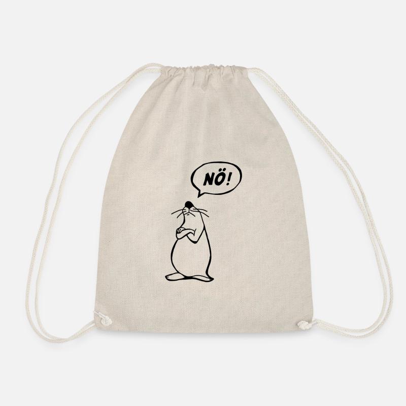 Nö Maus schwarz NÖ - Turnbeutel - Natur