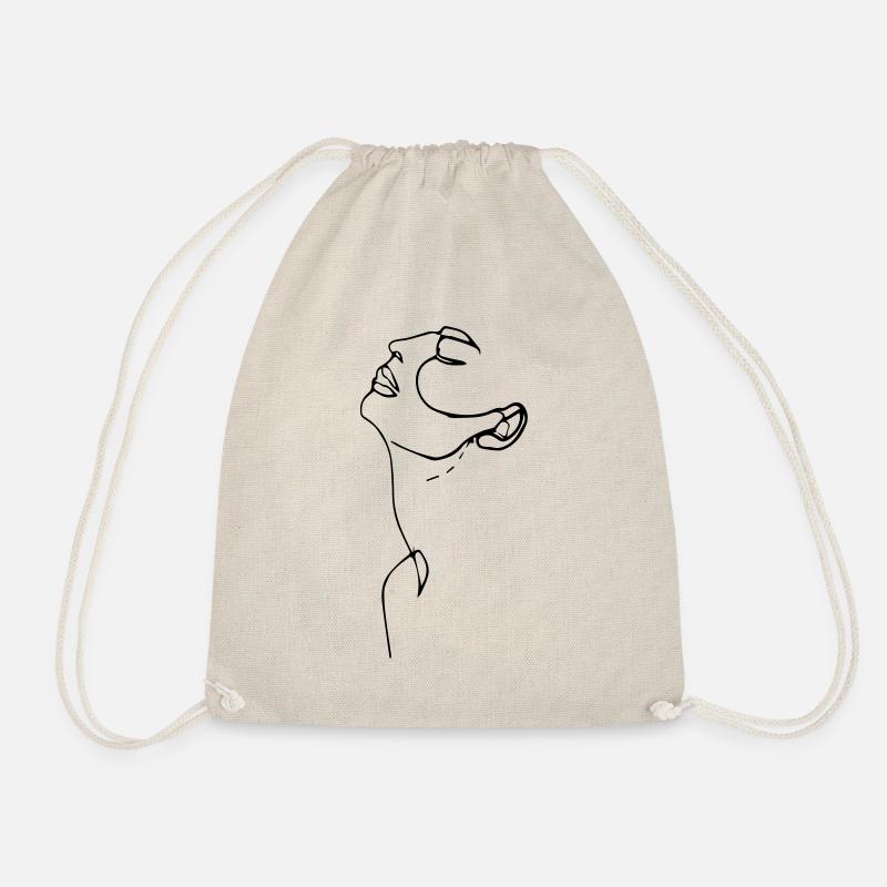Frau - Turnbeutel - Natur