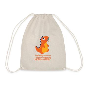 Unicorn DINO Shirt · Anybody · Gift - Drawstring Bag - nature - Front