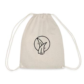 Plant drawing nature sketch black - Drawstring Bag - nature - Front