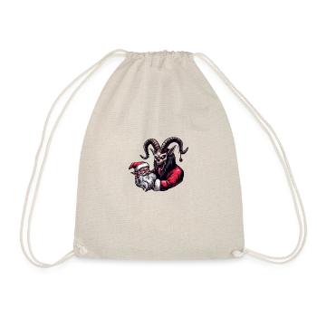 Krampus Santa Claus Christmas Evil Monsters - Drawstring Bag - nature - Front