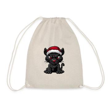 Panther Christmas - Drawstring Bag - nature - Front