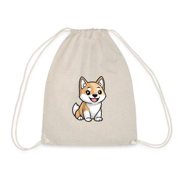 Akita Inu Chien Bande dessinée Bébé - Sac de sport léger - nature - Devant