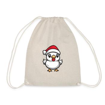 Chicken Christmas Christmas - Drawstring Bag - nature - Front