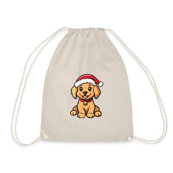 Golden Retriever Chien Noël Noël Drôle - Sac de sport léger - nature - Devant