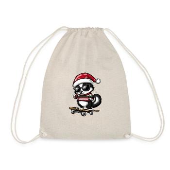 Skunk Noël drôle - Sac de sport léger - nature - Devant