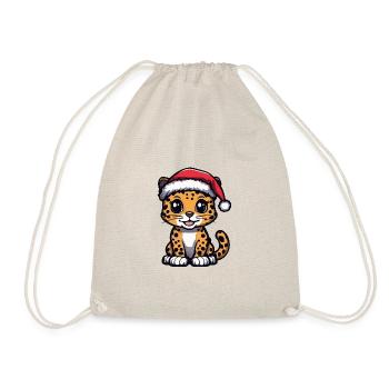Noël léopard mignon - Sac de sport léger - nature - Devant