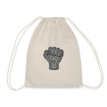 Poing tribal détouré - Sac de sport léger - nature - Devant