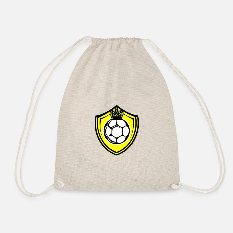 Fussball Logo Schild Mannschaft - Turnbeutel - Natur