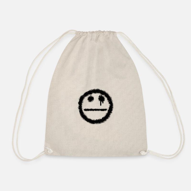 smilie mep - Drawstring Bag - nature