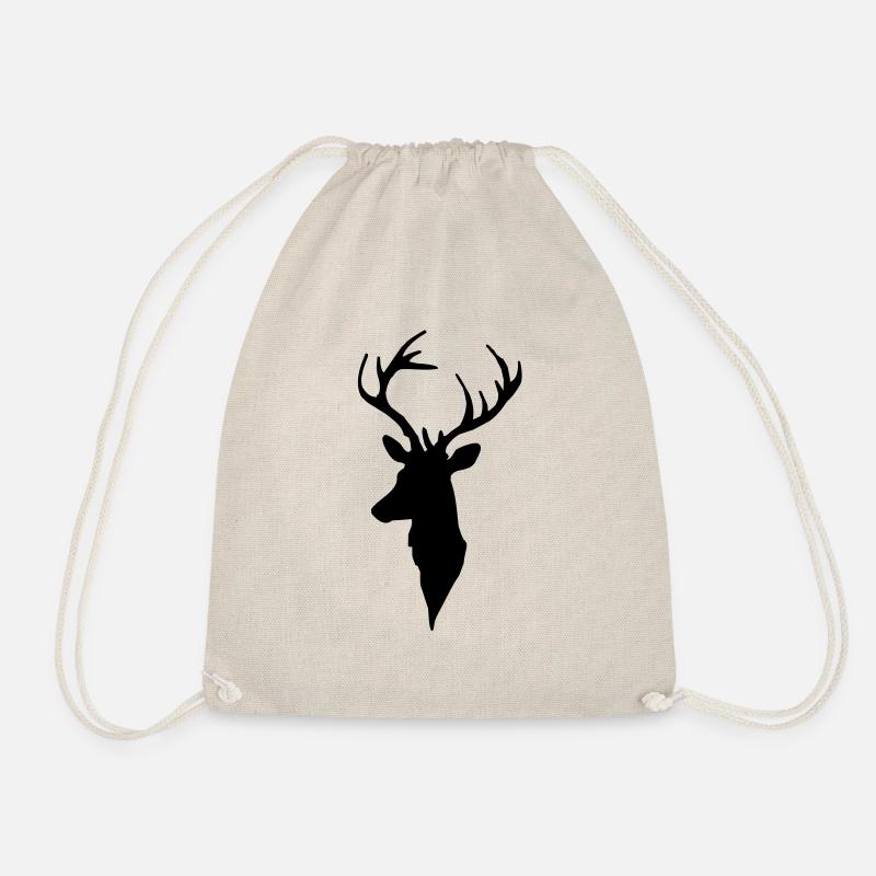 Tête de cerf - Sac de sport léger - nature