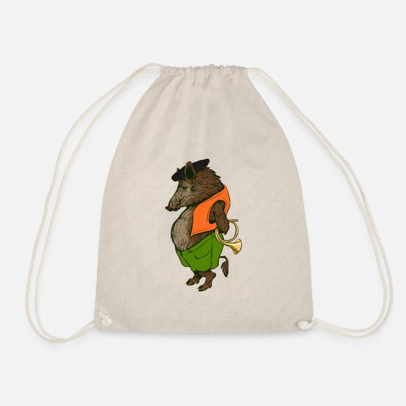 Boar the hunter - Drawstring Bag - nature