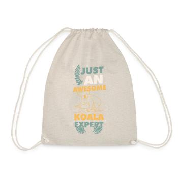 Koala Expert Child Baby Gift - Drawstring Bag - nature - Front