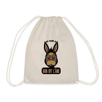 ane bob says humor funny quote 1511 - Drawstring Bag - nature - Front