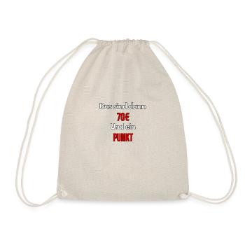 Meme That's 70€ and one point - ApriNoeScor - Drawstring Bag - nature - Front