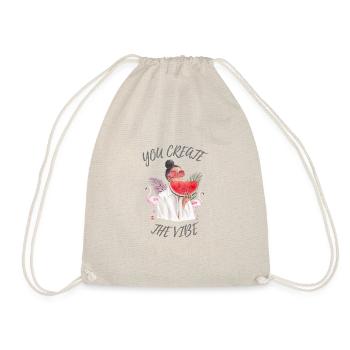 create the vibe - Drawstring Bag - nature - Front