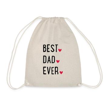 Best Dad ever - Turnbeutel - Natur - Vorne