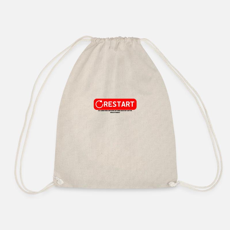 Restart - Drawstring Bag - nature